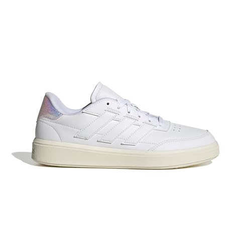 adidas Damen Courtblock Sneaker, FTWR White/FTWR White/Off White, 38 EU von adidas