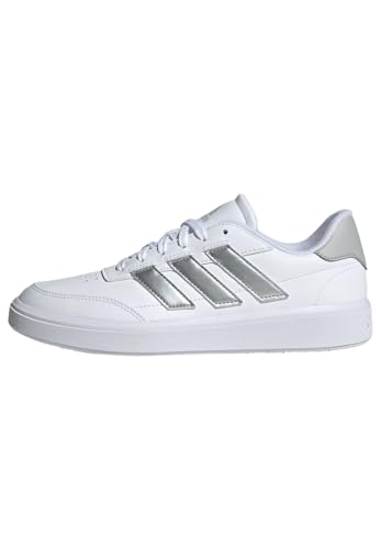 adidas Damen Courtblock Shoes Sneaker, Cloud White/Silver Metallic/Grey Two, 41 EU von adidas