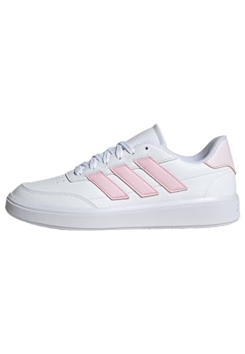adidas Damen Courtblock Sneaker, FTWR White/Clear pink/Almost pink, 41 1/3 EU von adidas