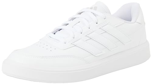 adidas Damen Courtblock Sneaker, FTWR White/FTWR White/Matte Silver, 40 EU von adidas