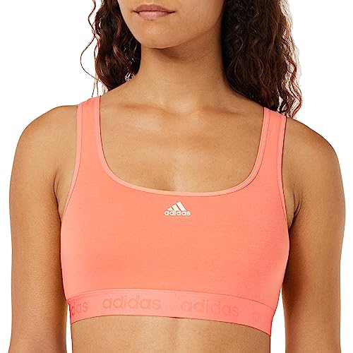 adidas Damen Crop Bra Unterwäsche, Coral, L von adidas