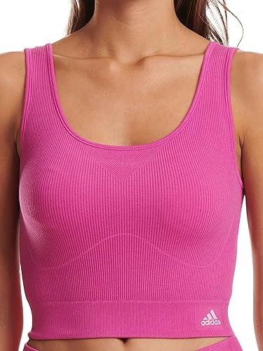 adidas Damen Cropped Top Unterwäsche, Fuchsia, XL von adidas