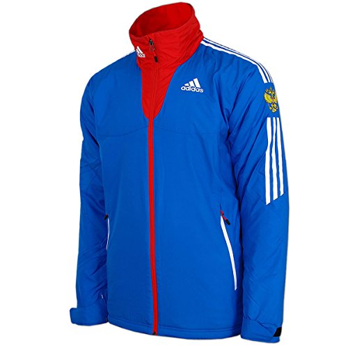 adidas Damen Cross-Country Jacke Team Russia Olympia Russland Teamjacke gefüttert warm wattiert (36) von adidas