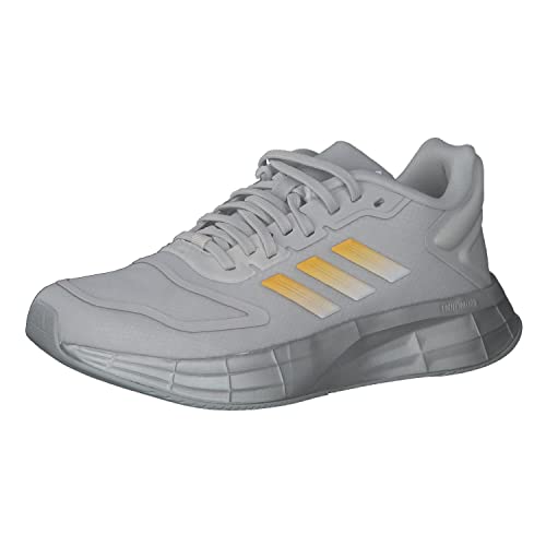 adidas Damen Duramo 10 Running Shoe, Grey/Flash Orange/Silver Metallic, 42 EU von adidas