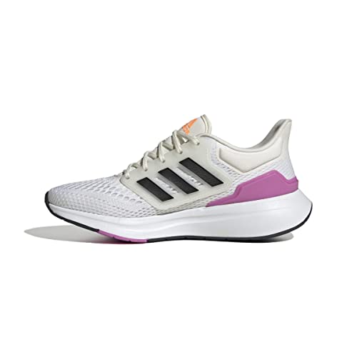 Adidas Damen Eq21 Run Shoes-Low (Non Football), Cloud White/Core Black/Pulse Lilac, 36 2/3 EU von adidas