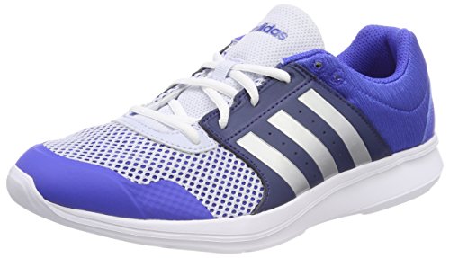 adidas Damen Essential Fun II Gymnastikschuhe, Blau (Hi-Res Blue S18/silver Met./Noble Indigo S18 Hi-Res Blue S18/silver Met./Noble Indigo S18) von adidas