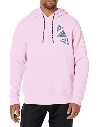 adidas Damen Essentials Brandlove Hoodie Kapuzenpullover, Bliss Lilac/Wonder Steel, L von adidas