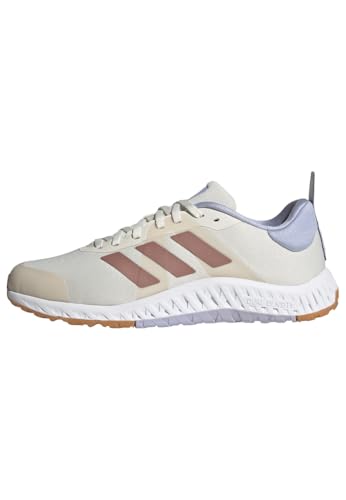 adidas Damen Everyset Trainer Shoes Gymnastik-und Trainingsschuhe, Chalk White/Warm Clay/Violet Tone adidas Damen Everyset Trainer Shoes Gymnastik-und Trainingsschuhe, Chalk White/Warm Clay/Violet Tone von adidas