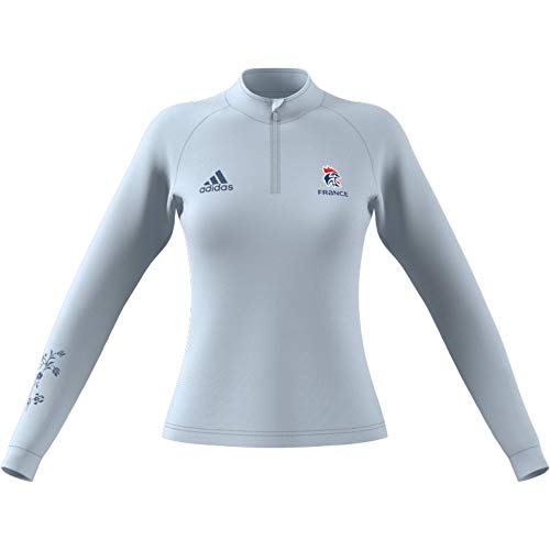 adidas Damen Ffhb 1/4 Zip W Langarmshirt, Azuhal, M von adidas