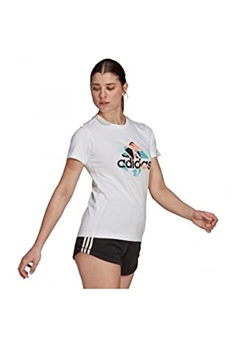 adidas Damen Floral GFX T T-Shirt, weiß, XS adidas Damen Floral GFX T T-Shirt, weiß, XS von adidas