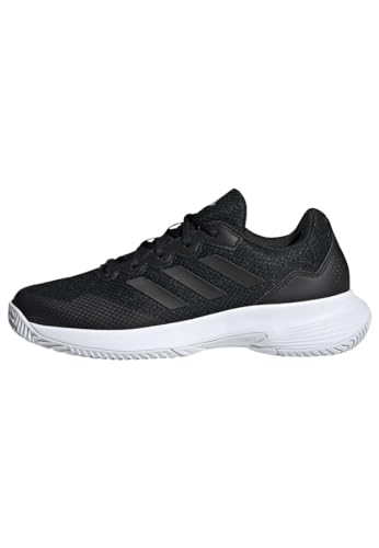 adidas Damen Gamecourt 2.0 Tennis Shoes Tennisschuhe, Core Black/Core Black/Silver, 41 1/3 EU von adidas