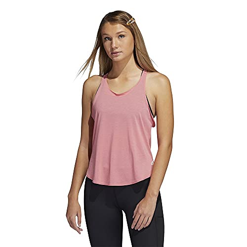 adidas Damen Go to Tank 2.0 Ärmelloses Top, Rosbru/Weiß, M von adidas