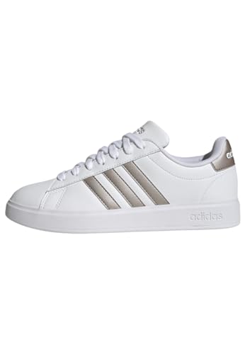 adidas Damen Grand Cloudfoam Lifestyle Court Comfort Shoes Schuhe, Cloud White/Platinum Metallic/Platinum Metallic, 40 2/3 EU von adidas