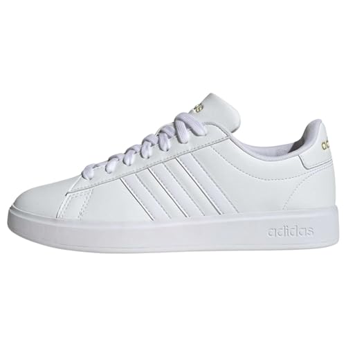 Adidas Damen Grand Court 2.0 Sneaker, FTWR White/FTWR White/Gold met, 42 EU von adidas