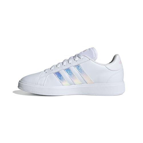 adidas Damen Grand Court Base 2.0 Sneaker, FTWR White/FTWR White/Clear Pink, 41 1/3 EU von adidas