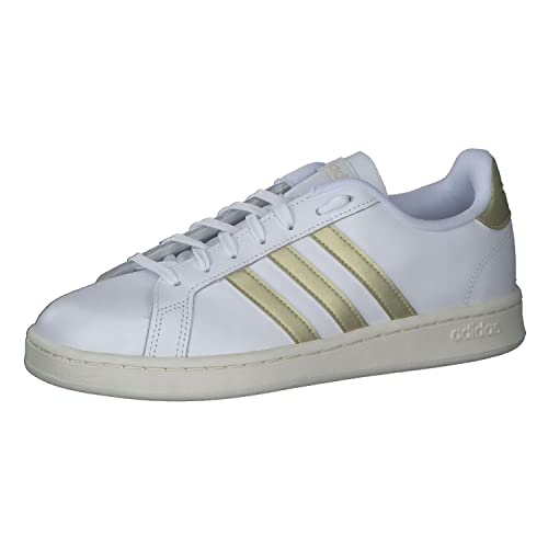 adidas Damen Grand Court Running Shoe, FTWR White Sandy Beige Met Off White, 36 2/3 EU von adidas