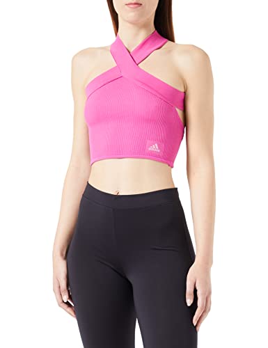 adidas Damen Halter Bralette Unterwäsche, Fuchsia, M von adidas