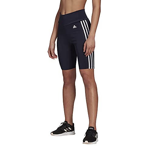 adidas Damen Kurze, hochsitzende 2-Move-Sportstrumpfhose Hose, Legend Ink/Weiß, Klein von adidas