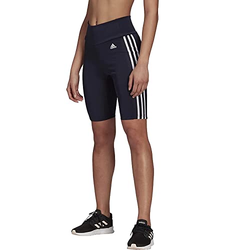 adidas Damen Kurze, hochsitzende 2-Move-Sportstrumpfhose Hose, Legend Ink/Weiß, Klein von adidas