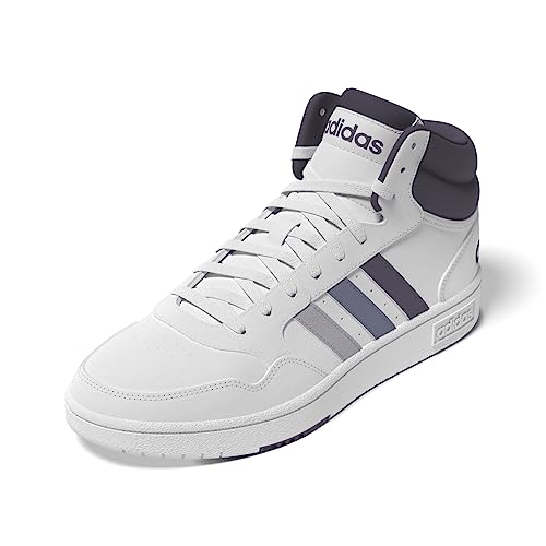 adidas Damen Hoops 3.0 Mid Sneakers, FTWR White/Silver Dawn/Silver Violet, 38 EU von adidas