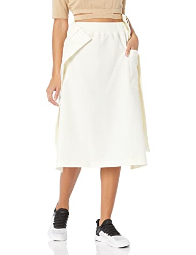 adidas Damen Klassischer Uniformrock Rock, Cremeweiß, Groß von adidas