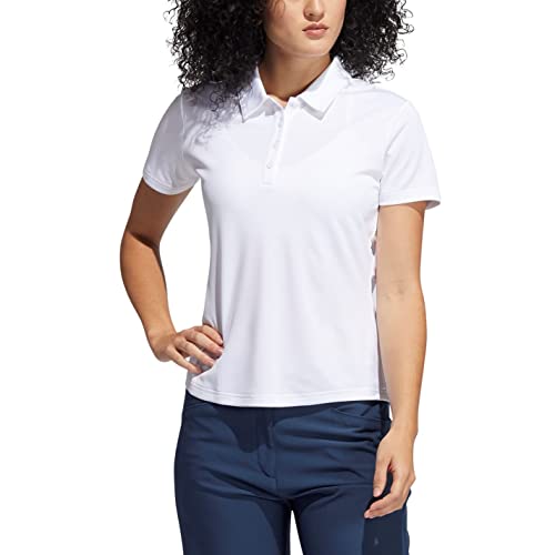 adidas Damen Leistung Primegreen Poloshirt (kurzärmelig), White, Small von adidas