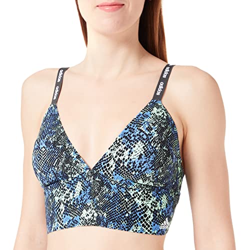 adidas Damen Ll Bralette Unterwäsche, Blue&Print, XS von adidas