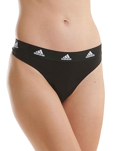 adidas Damen Multipack Thong (2pk) Tangahöschen, Schwarz, L von adidas