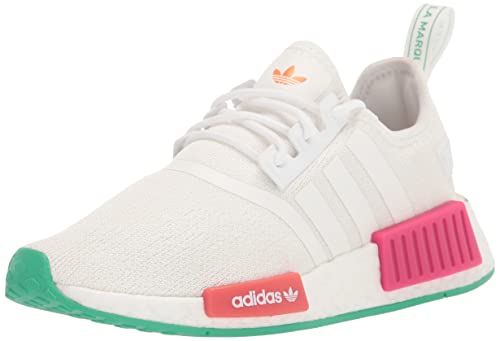 adidas Damen NMD_r1 Sneaker, Weiß/Grün/Echtes Magenta, 39 1/3 EU von adidas