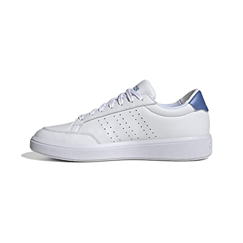 ADIDAS Damen NOVA Court Sneaker, FTWR White/Blue Fusion met./Blue Dawn, 42 2/3 EU von adidas