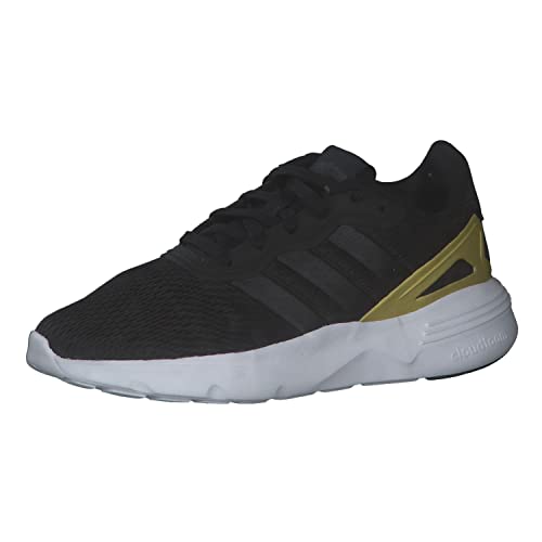 adidas Damen Nebzed Cloudfoam Lifestyle Running Sneaker, core Black/core Black/Gold met, 39 1/3 EU von adidas