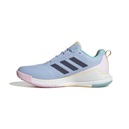 adidas Damen Novaflight 2 Indoor Shoes Sportliche Schuhe, Glow Blue/Shadow Navy/core Black, 38 EU von adidas