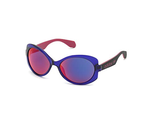 Adidas Damen OR0020 Sonnenbrille, Shiny Violet/Bordeaux Mirror, 56 von adidas