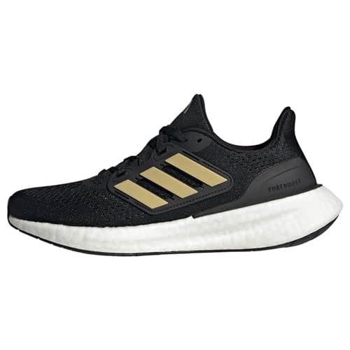 adidas Damen Pureboost 23 Shoes Sneakers, core Black/Gold met./Carbon, 36 2/3 EU von adidas