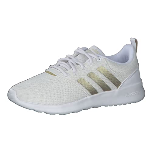 adidas Damen QT Racer 2.0 Running Shoe, Cloud White/Sandy Beige Metallic/Sandy Beige, 36 2/3 EU von adidas