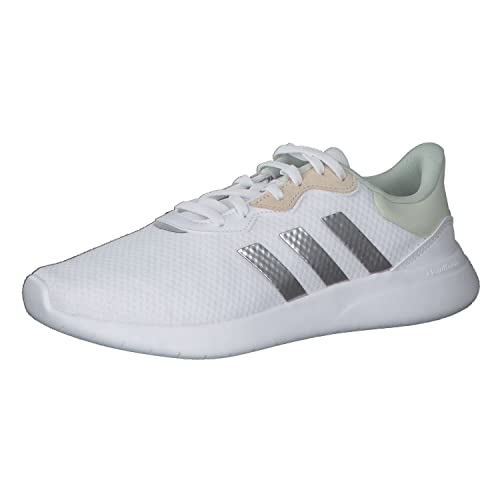 Adidas Damen QT Racer 3.0 Sneaker, FTWR White/Silver met./Linen Green, 38 2/3 EU von adidas