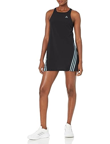 adidas Damen Run Icons 3-Streifen Sommerkleid, Schwarz, XL von adidas
