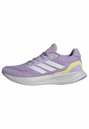 adidas Damen Runfalcon 5 Running Shoes, Powder Plum/FTWR White/orange Tint, 38 EU von adidas