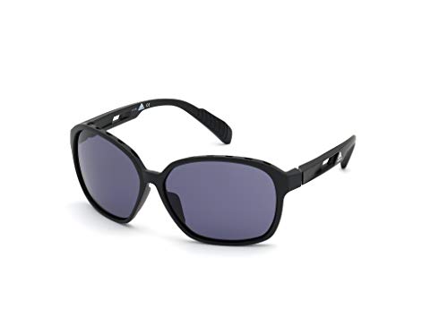 Adidas Damen SP0013 Sonnenbrille, Matte Black/Smoke, 62 von adidas