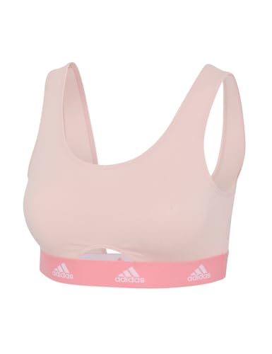 adidas Damen Scoop Bralette-Sport Active Comfort Cotton BH, 410 Sand, XL von adidas