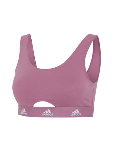 adidas Damen Scoop Bralette-Sport Active Comfort Cotton BH, 557 Wonder Orchid, XXL von adidas