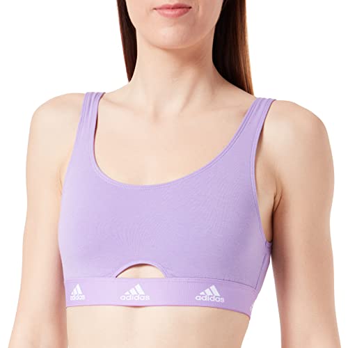 adidas Damen Scoop Bralette Unterwäsche, Violet, L von adidas