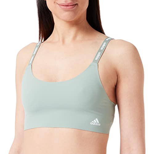 adidas Damen Scoop Lounge Bra Unterwäsche, Olive Green, M von adidas