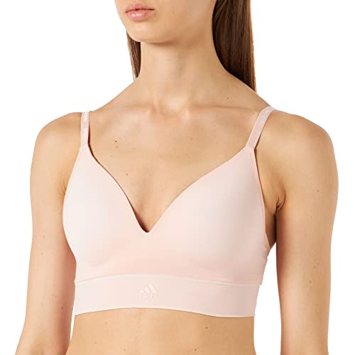 adidas Damen Seamless Wireless Bra Bustier, Pfirsich, XS von adidas