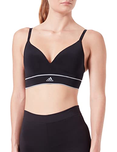 adidas Damen Seamless Wireless Bra Bustier, Schwarz, L von adidas