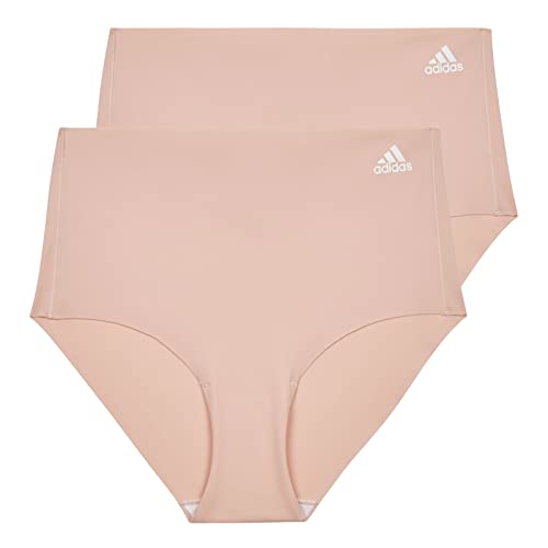 adidas Damen Slip Hüftslip Cheeky Hipster Active Micro Flex 2er Pack, Farbe:Rosa, Wäschegröße:M, Artikel:-505 Rose Melange von adidas