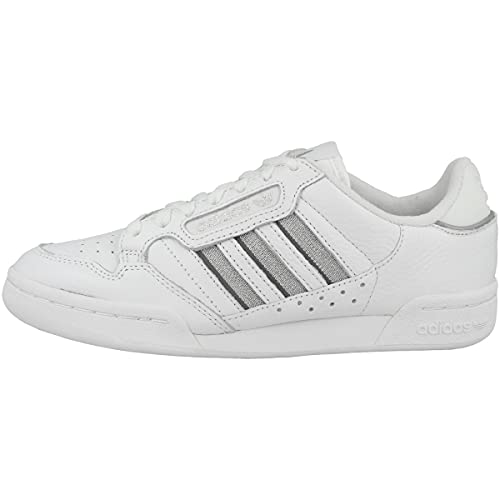 adidas Damen Continental80-stripes Running Shoe, Footwear White Silver Metallic Grey Three S42626, 38 EU von adidas