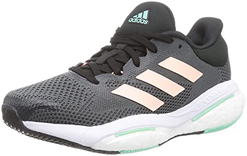 adidas Damen Solar Glide 5 Running Shoe, Grey/Light Flash Orange/Pulse Mint, 36 2/3 EU von adidas