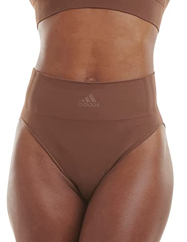 adidas Damen Sport 720 Seamless High Leg Brief Slip-4A4H62 Slip, Toasted Mocha, L (3er Pack) von adidas