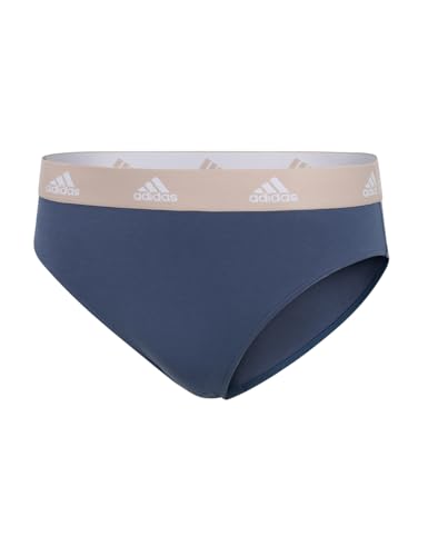 adidas Damen Bikini-Sport Active Comfort Cotton Unterwäsche, Blau, S von adidas